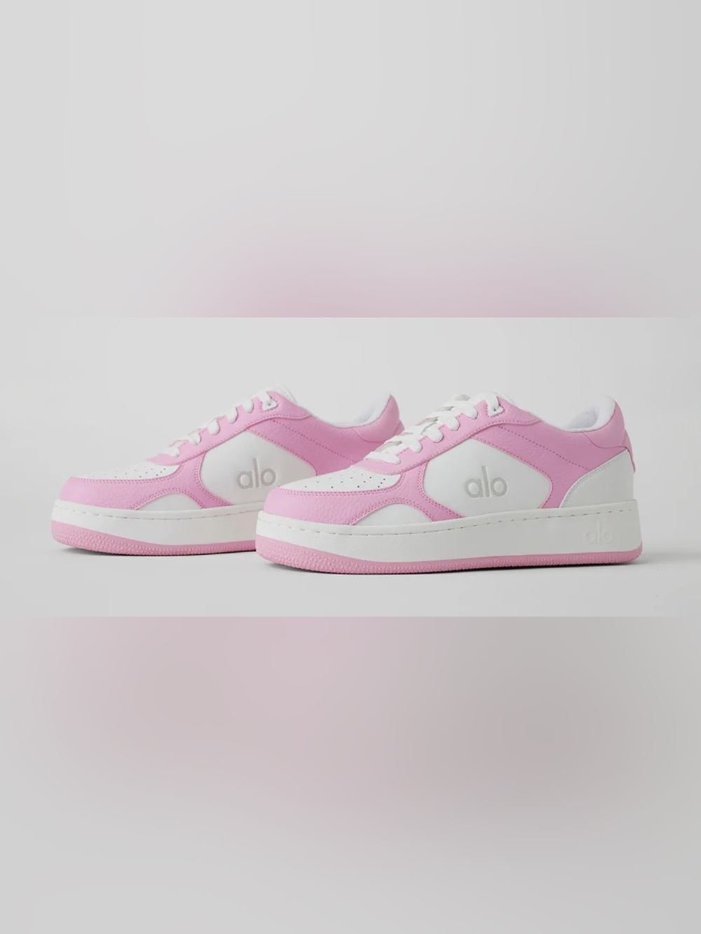 ALO Recovery Mode Sneakers Pink White Size Women’s 9.5 Men’s 8
